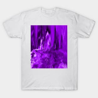 Melted Glitch Purple T-Shirt